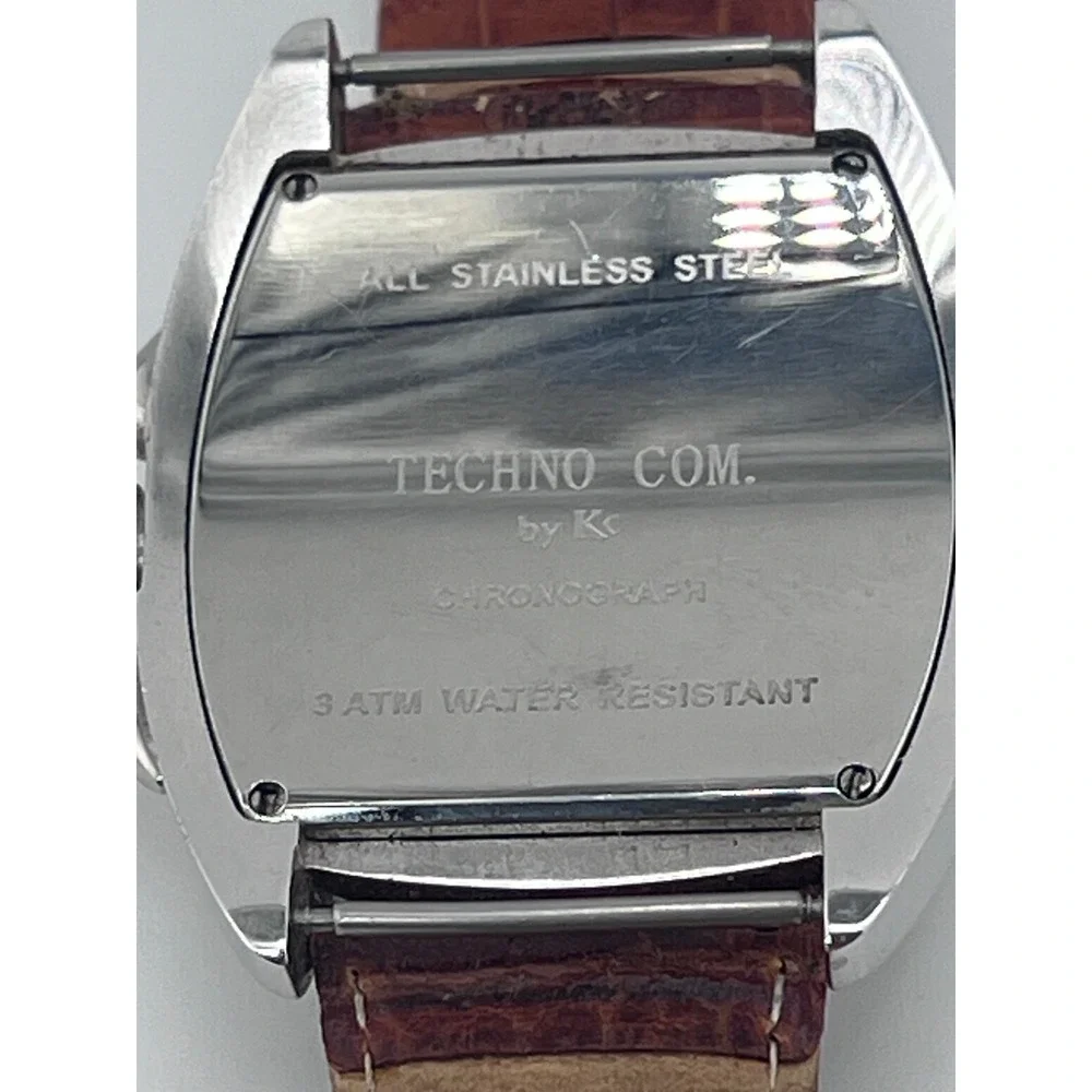 TECHNO COM by Kc Diamond Accent Silver Tone Men's Watch Chronograph‎